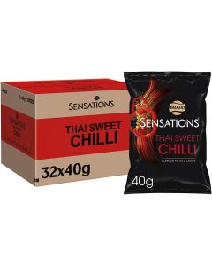 Walkers Sensations Thai Sweet Chilli Flavour Crisps 40g x 32