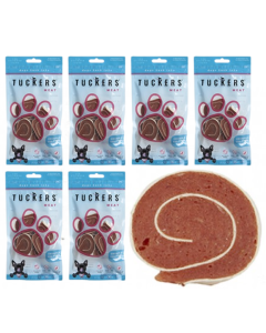 TUCKERS MEAT Chicken & Cod Jumbo Rolls for Dogs Pack of 6 x 60g – Rawhide Free, High Protein Treat – Suitable for All Sizes – Best Before 31/08/2025