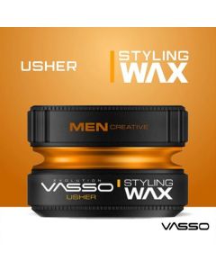 VASSO PRO-AQUA USHER - Hair Styling Wax - Water Based Gel Wax - Pomade 150ml