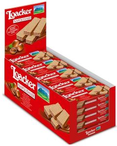 Loacker Napolitaner Hazelnut Wafers 25 x 45g