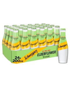 Schweppes Slimline Elderflower Tonic 24 x 200ml