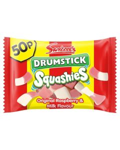 Swizzels Drumstick Squashies Original Raspberry & Milk PM50p 45g x 24