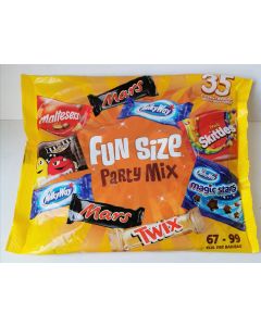 Fun Size Party Mix 35 bags/bars approx 600g
