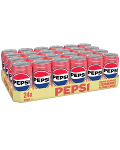 Pepsi Zero Sugar Strawberries 'N' Cream Flavour 330ml x 24