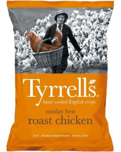 Tyrrells Sunday Best Roast Chicken Hand Cooked Crisps 40g x 24