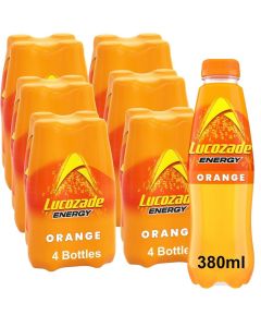 Lucozade Energy Orange Multipack 380ml x 24 - Best Before: Aug 2025