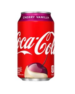 Coca Cola American Vanilla Cherry Coke Soda 355ml x 12