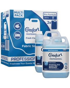 Comfort Professional Fresh Classic Fabric Softener 154 Washes (2 x 77 Washes) - Pack of 2 x 4.8L Multi Pack - For Long Lasting