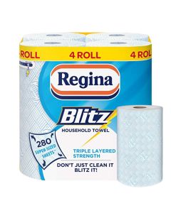 Wholesale Supplier Regina Blitz Household Towel 3-Ply - Pack of 4