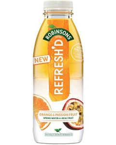 Robinsons Orange & Passionfruit Refresh'd Flavoured Water - 24x500ml