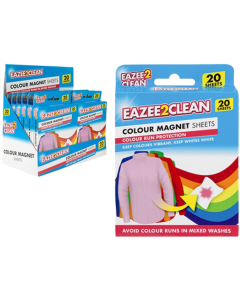 Colour Magnet – 20 Sheets, Colour Run & Stain Remover Sheets, Protect Colours & Whites in Every Wash