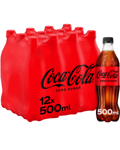 Coca-Cola Zero Sugar - Pack of 12 x 500ml