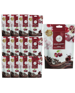 ELIT Dark Chocolate Covered Sour Cherry Draje 125g x 12