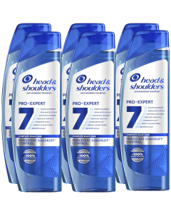 Head & Shoulders Anti-Dandruff Shampoo Pro-Expert 7 Persistent Dandruff Control Pack of 6 x 300ml, Fights 7 Scalp Issues for Complete Scalp Protection, Clinically Proven to Fight Even the Toughest Dandruff