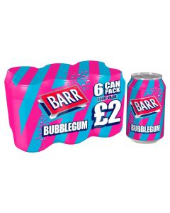 Barr Bubble Gum 24 x 330ml (4x6pk)