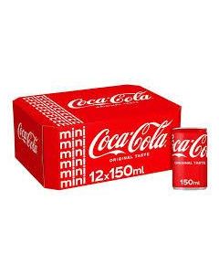 Mini Coca Cola Can150ml x 12 - Best Before: 30.06.2025
