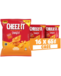 Cheez-It Double Cheese Thin & Crispy Baked Snacks PMP - Pack of 16 x 65g - BBE : 09/09/2025