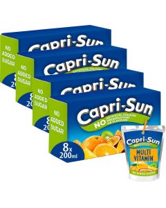 Capri Sun Multi Vitamin No Added Sugar 200ml (4 x 8)  32pk