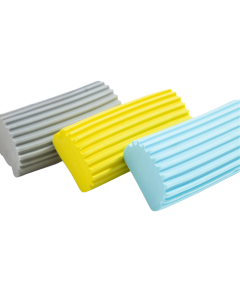 Absorbent Damp Duster Sponges – Pack of 3 (Blue, Yellow & Grey), Multi-Surface Cleaning, Eazee2 Clean