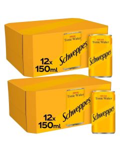 Schweppes Indian Tonic Water 150ml x 24 - Best Before: 01/2025