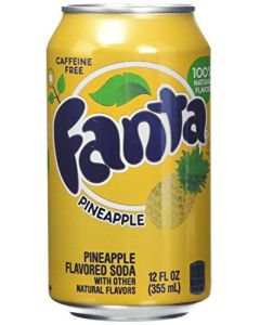 Fanta Pineapple Flavoured Soda 355ml (Pack of 12)