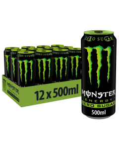 Monster Energy Drink Zero Sugar 12 x 500ml