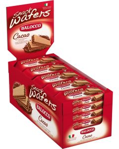 Balocco Crispy Wafers filled with Cacao Cream 45g x 30
