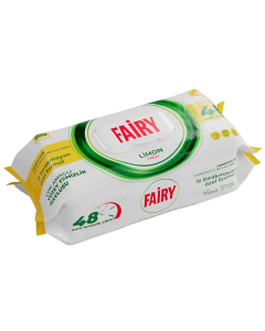 Fairy Lemon Oil Surface Cleaning 100 Wipes Disposable Antibacterial Household Cleaning Wipes for Kitchen & Bathroom