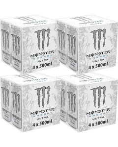 Wholesale Supplier Monster White Ultra Zero Sugar 24 x 500ml