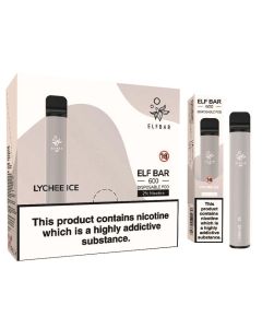 Elf Bar Lychee Ice 600 Puff, 20mg, Pack of 10