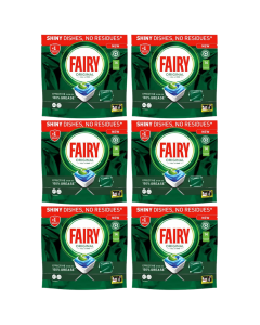 Fairy Original All-in-One Dishwasher Capsules 84 Tablets (6 x 14 Pack) x 189g - Shiny Dishes, No Residues