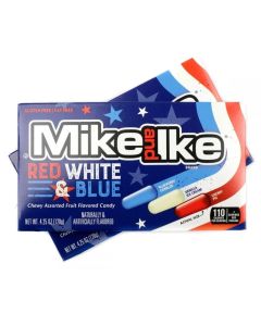 Mike and Ike Red,White & Blue Flavored Candy Box 120g x 12