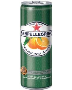 Sanpellegrino Aranciata Amara Bitter Orange Drink 330ml x 24