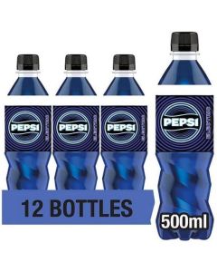 Pepsi Max Electric Blue 500ml x 12 Best Before 02/2025