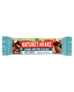Nature's Heart Almond, Dark Choc & Sea Salt 35g x 12 BBE 01/2023