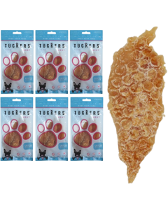 TUCKERS MEAT Chicken Fillets Dog Treats – Pack of 6 x 60g – Rawhide Free, High Protein – Suitable for All Dog Sizes – Best Before 31/08/2025