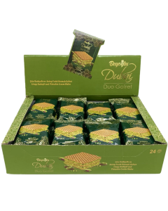 Beyoglu Dubai Duo Wafer  - Pack of 24 x 36g - Crispy Kadayif & Pistachio Cream Wafer