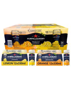 SanPellegrino Orange & Lemon Cans 330ml x 24