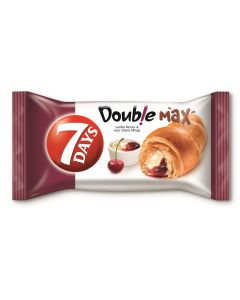 7 Days Double Max Croissant With Vanilla & Cherry Cream Filling 92g x 20