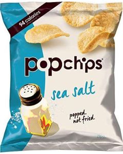 Popchips Sea Salt Popped Potato Crisps 23g x 24