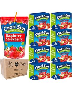 Capri Sun Raspberry & Strawberry Fruit Crush No Added Sugar 8x4x200ml (32pk)