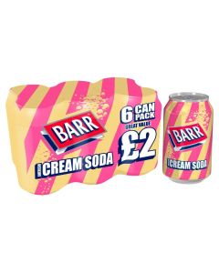 Barr Cream Soda 24 x 330ml (4x6pk)