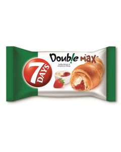 7 Days Double Croissant with Vanilla & Strawberry Cream Filling 92g x 20