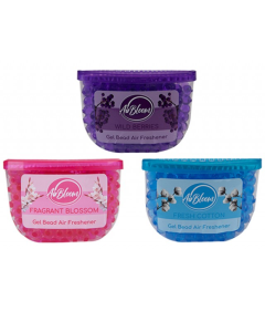 Air Bloom Gel Bead Air Freshener 150g – Pack of 3 (Wild Berries, Fragrant Blossom, Fresh Cotton)
