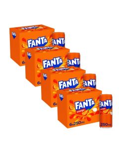 Fanta Orange Slim Can (4x6pk) 250ml x 24 Best Before 31/03/2025