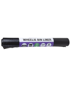Wheelie Bin Liner 240L - 1 Roll (6 Sacks) - Standard closure - Size: 110cm x 130cm