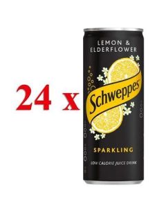 Schweppes Lemon & Elderflower 250ml x 24