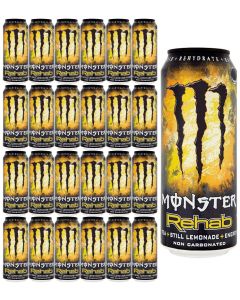 Monster Rehab Tea + Still Lemonade + Energy 500ml x 24 