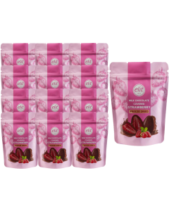 Elit Milk Chocolate Covered Strawberry Freeze Dried 80g x 12
