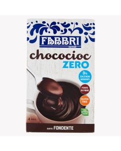 Fabbri Chococioc Zero Dark Chocolate Cocoa-Based With No Added Sugar Sachets 100g(4x25g) BBE 02/09/2022